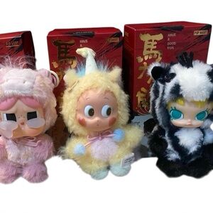 3 Pop Mart Have A Good Run Series, Best Dream, Great Wealth and Sweet Love